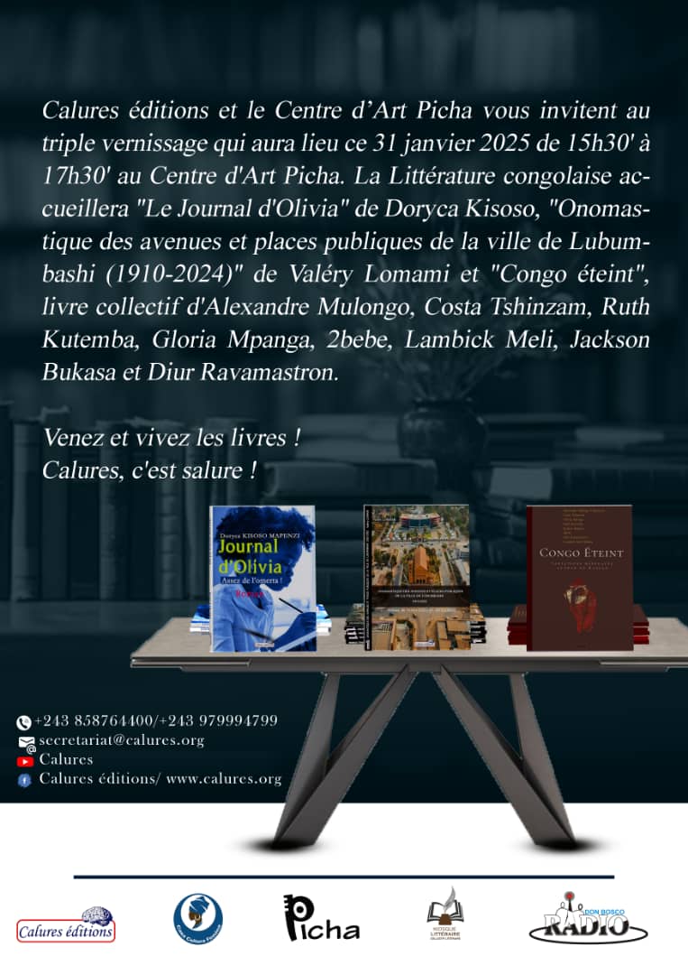 Un Événement Littéraire d’Exception à Lubumbashi : Triple Vernissage au Centre d'Art Picha