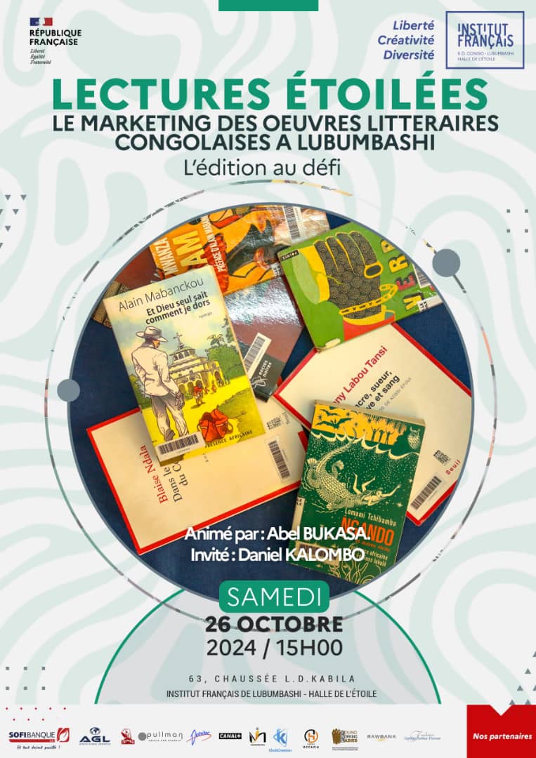 Lectures étoilées : Daniel Kalombo parle du marketing des œuvres littéraires à Lubumbashi