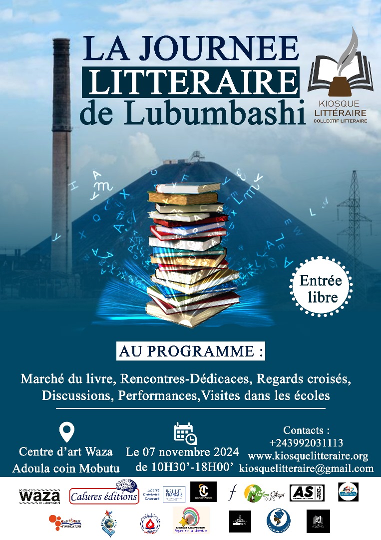 Lubumbashi : La Journée Littéraire de Lubumbashi aura lieu le 07 novembre 2024