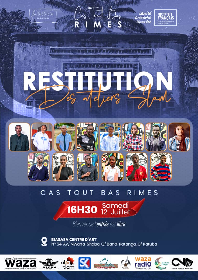 La restitution slam de Cas Tout Bas Rimes s’annonce à sa troisième édition  à Lubumbashi