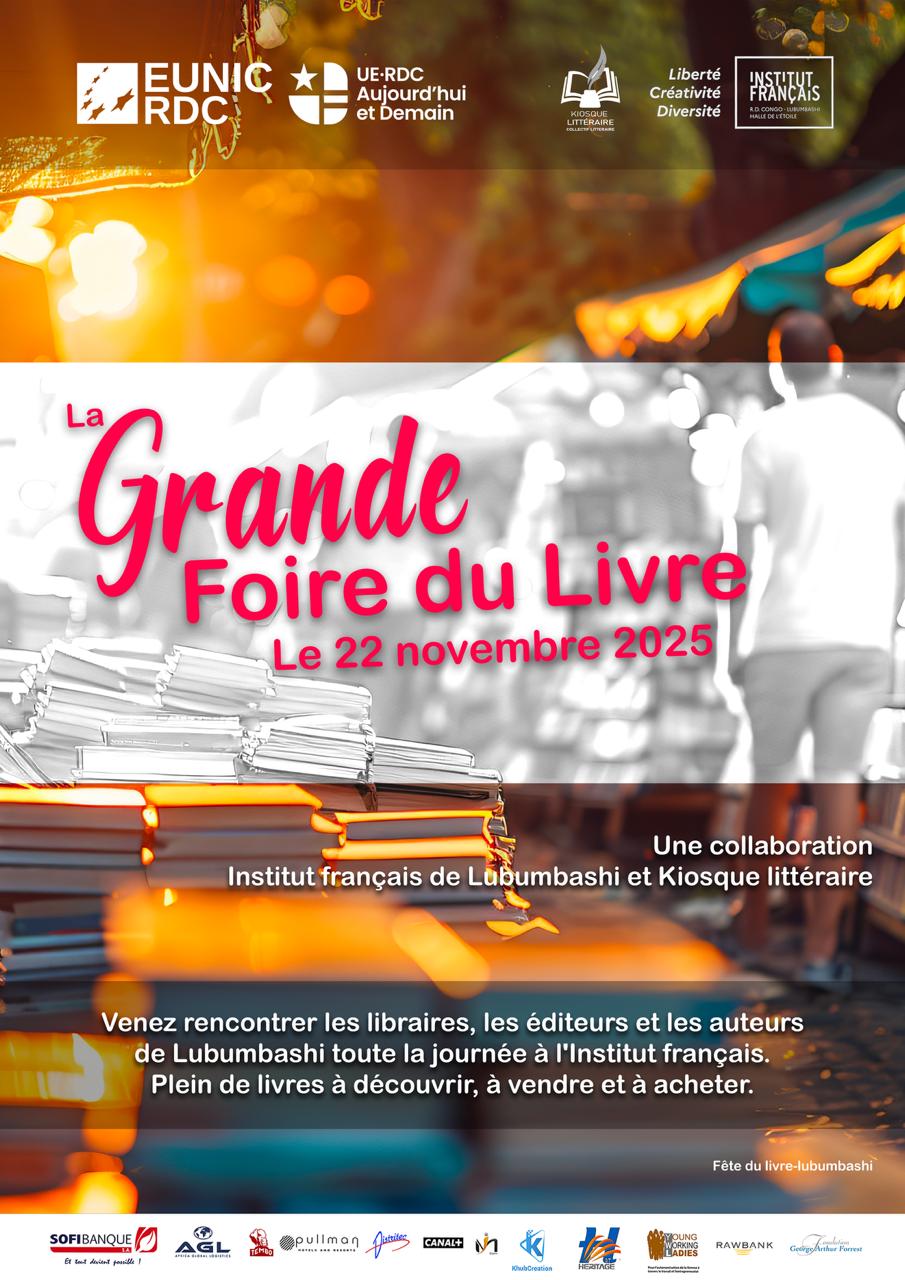 Image principale du post intitulé Lubumbashi : célébration de la littérature à travers la Grande Foire du Livre