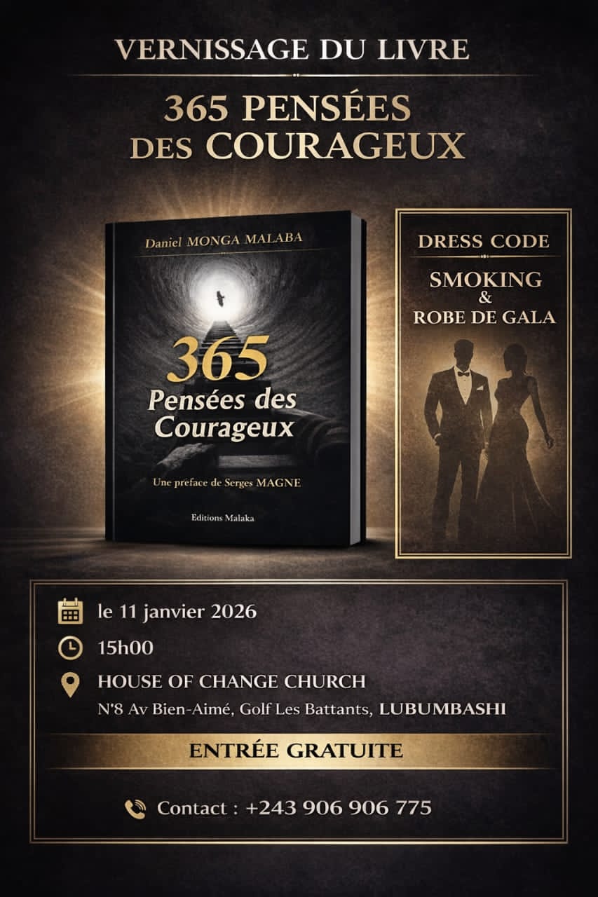 Lubumbashi accueille le vernissage de "365 Pensées des Courageux"