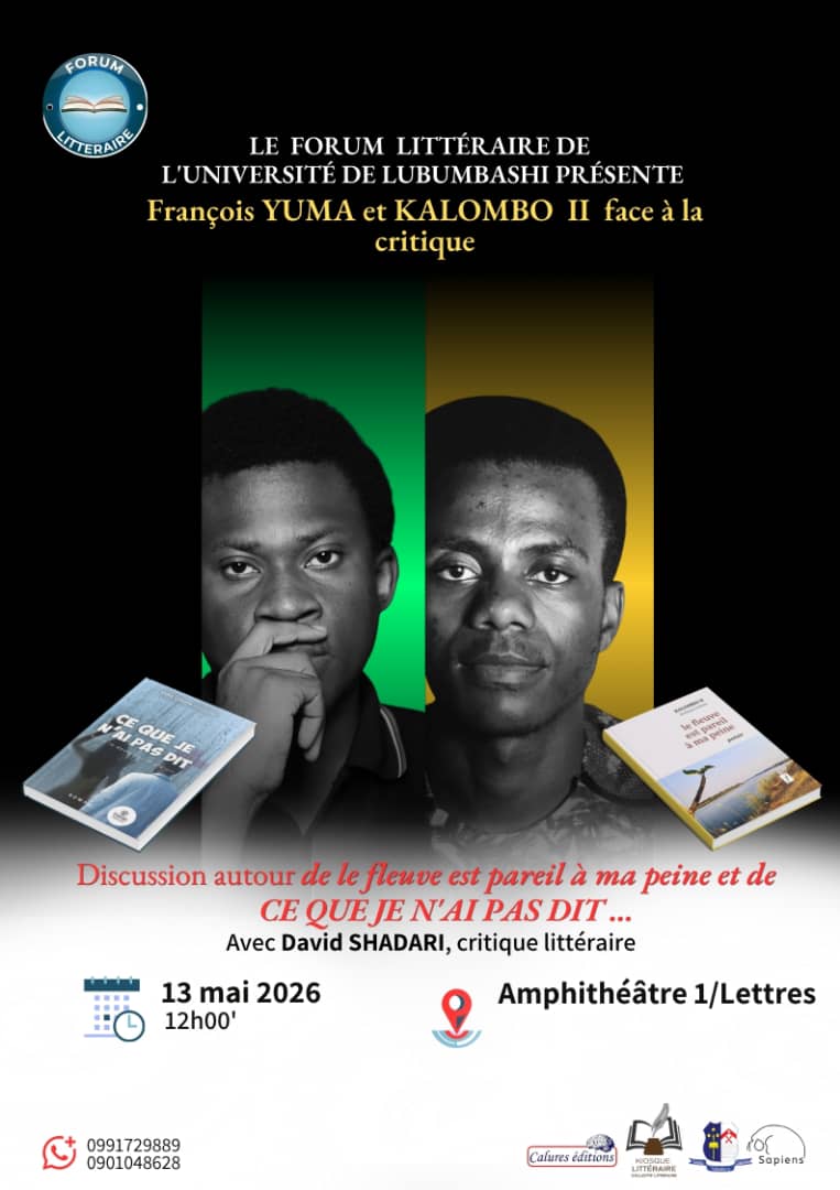 Lubumbashi : François Yuma et  Kalombo II au cœur d’une grande rencontre littéraire